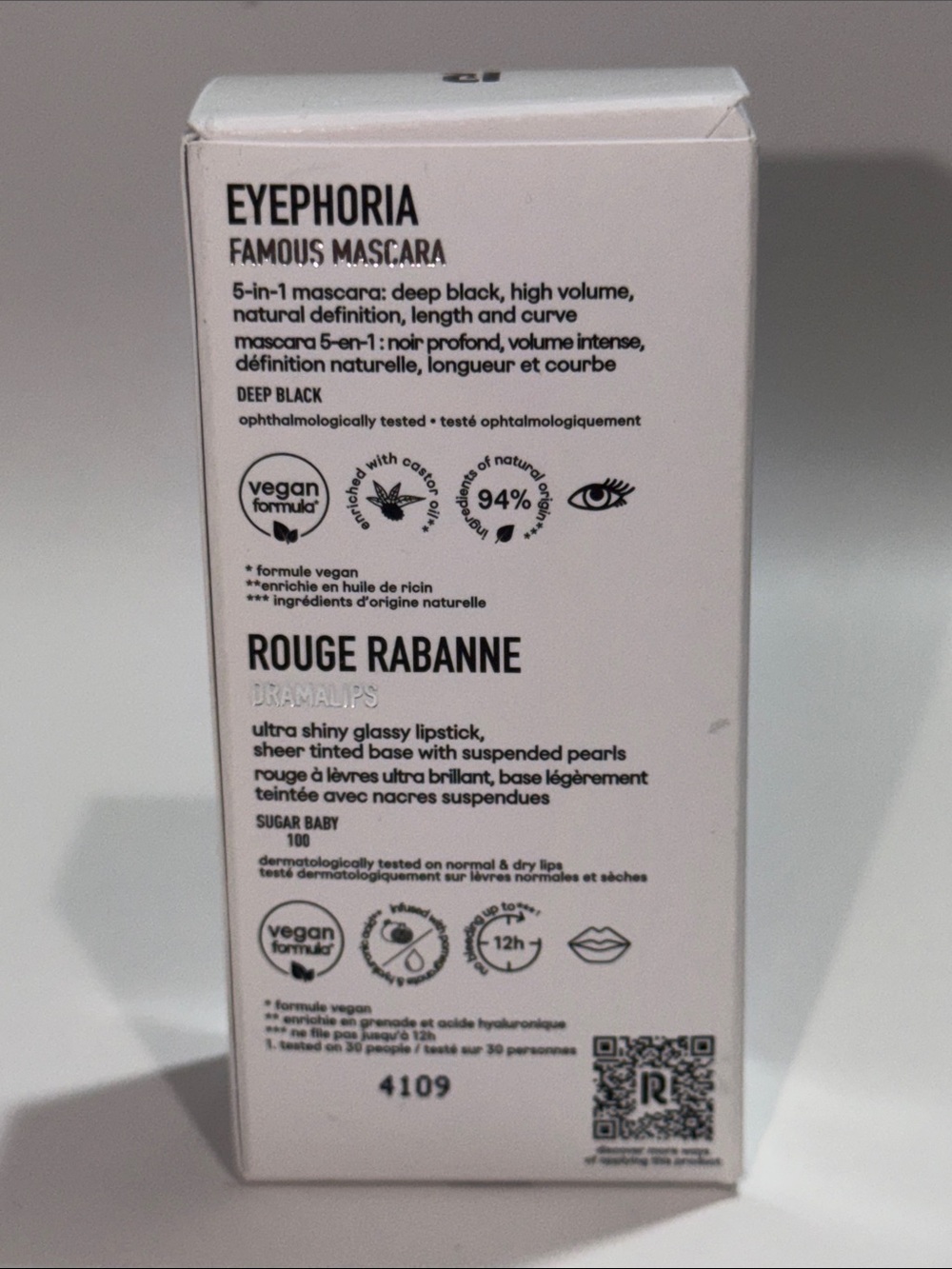 Rabanne EYEPHORIA Famous Mascara in Black+DRAMALIPS in SugarBaby Travel Sz NIB! - Picture 11 of 13